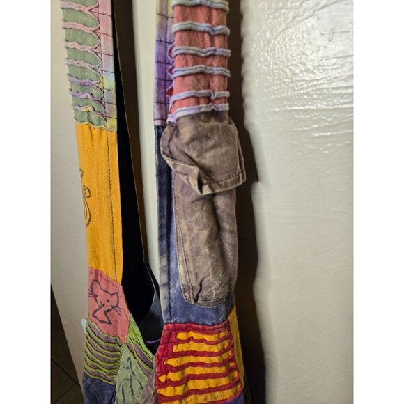 Greater Good Network Batik Cat Print Hobo Bag Feline Hermitage - Picture 2 of 3